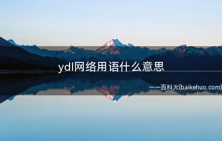 ydl网络用语什么意思