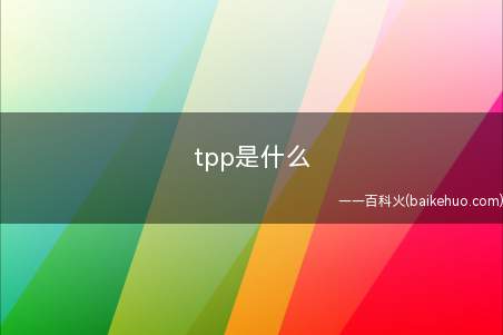 tpp是什么 TPP是什么意思