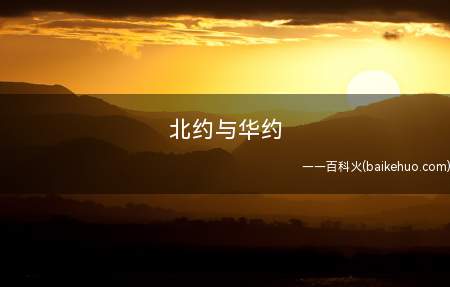 北约与华约是什么意思