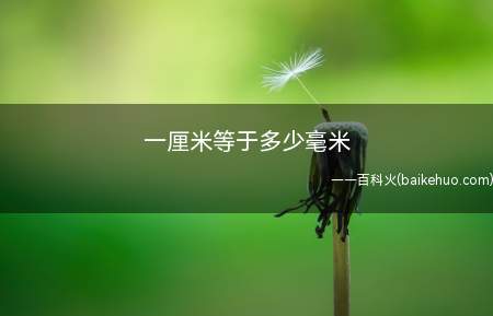 一厘米等于多少毫米