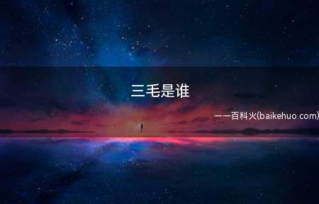 三毛是谁