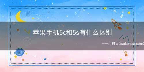 苹果手机5c和5s有什么区别