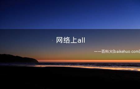 网络上all in什么意思