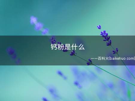 钙粉是什么