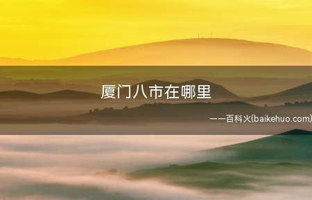 厦门八市在哪里