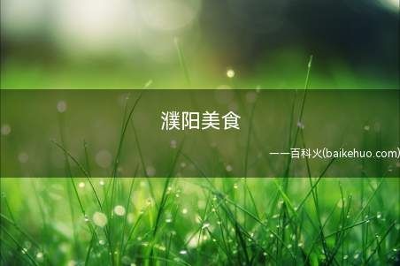濮阳美食