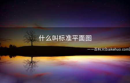 什么叫标准平面图