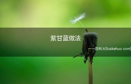 紫甘蓝做法