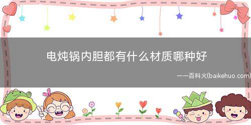 电炖锅内胆都有什么材质哪种好