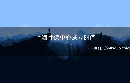 上海社保中心成立时间