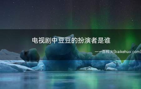 电视剧中豆豆的扮演者是谁