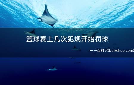 篮球赛上几次犯规开始罚球