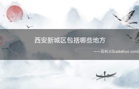 西安新城区包括哪些地方