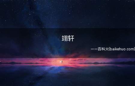 翊轩是什么意思