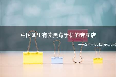 中国哪里有卖黑莓手机的专卖店