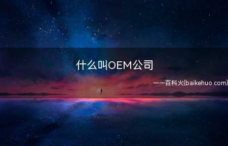 什么叫OEM公司