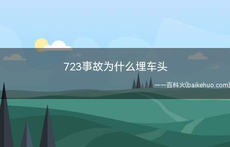 723事故为什么埋车头