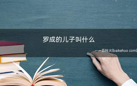 罗成的儿子叫什么