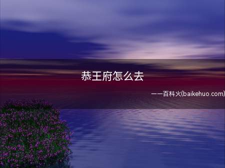 恭王府怎么去