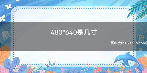 480*640是几寸