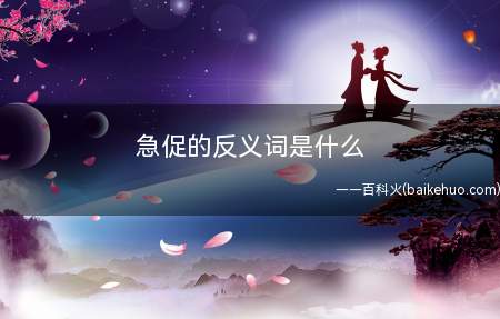 急促的反义词是什么