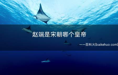 赵端是宋朝哪个皇帝