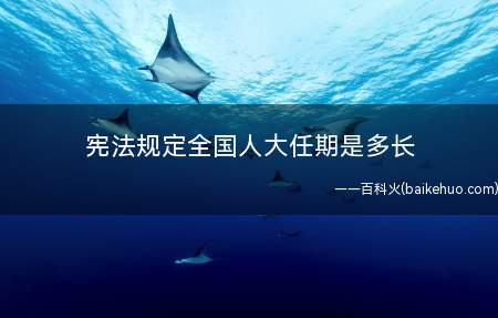 宪法规定全国人大任期是多长