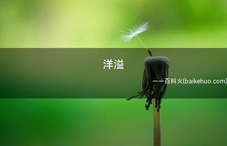 洋溢是什么意思