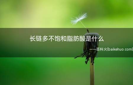长链多不饱和脂肪酸是什么(长链多不饱指带有2个或两种以上烃基且碳链长短为18~22个碳)