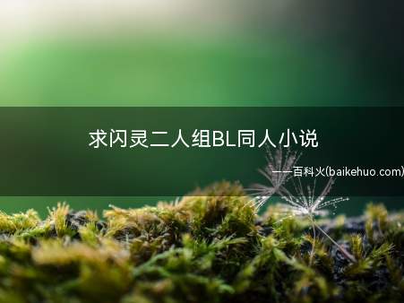 求闪灵二人组BL同人小说(重生闪灵,作者:轻薄的错觉)
