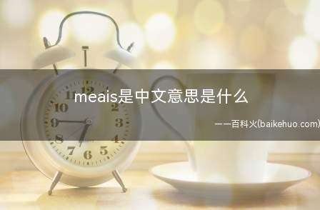 meais是中文意思是什么(一餐所吃的食物meals)