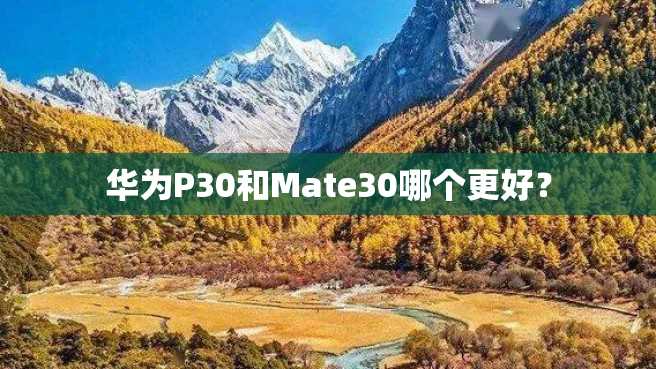 华为P30和Mate30哪个更好？