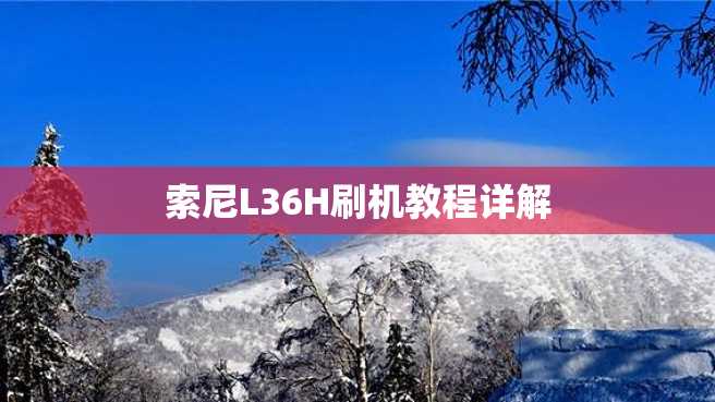 索尼L36H刷机教程详解 索尼L36H刷机教程详解