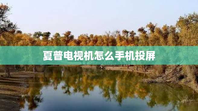夏普电视机怎么手机投屏 夏普电视机怎么手机投屏