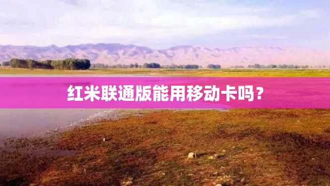 红米联通版能用移动卡吗? 红米联通版能用移动卡吗?