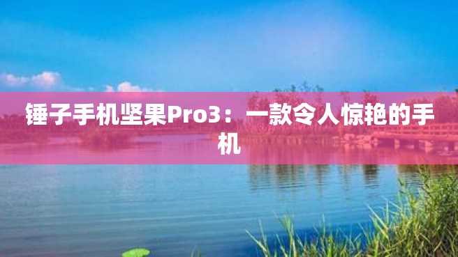 锤子手机坚果Pro3:一款令人惊艳的手机 锤子手机坚果Pro3:一款令人惊艳的手机