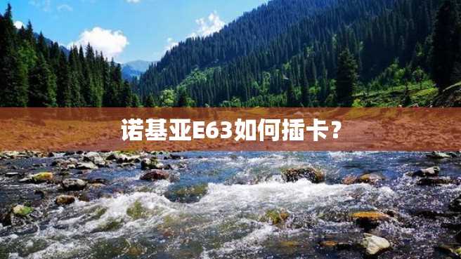 诺基亚E63如何插卡? 诺基亚E63如何插卡?