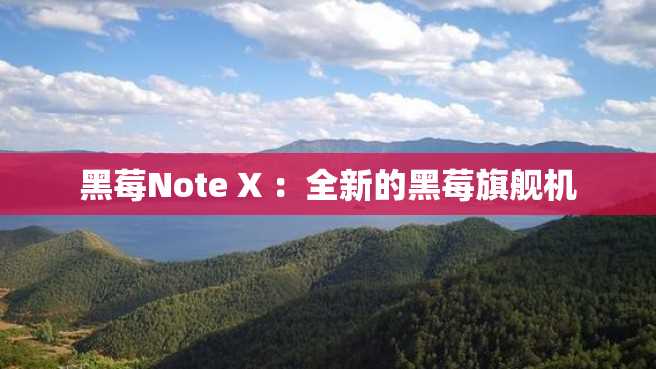 黑莓Note X :全新的黑莓旗舰机 黑莓Note X :全新的黑莓旗舰机