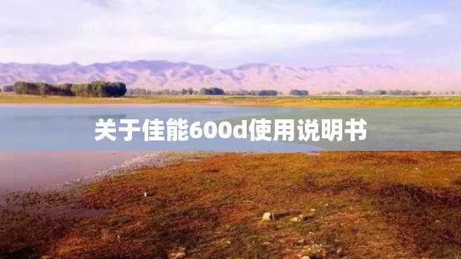 关于佳能600d使用说明书 关于佳能600d使用说明书