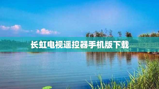 长虹电视遥控器手机版下载 长虹电视遥控器手机版下载