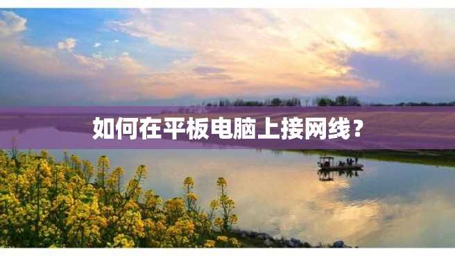 如何在平板电脑上接网线? 如何在平板电脑上接网线?