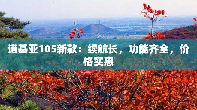 诺基亚105新款:续航长,功能齐全,价格实惠 诺基亚105新款:续航长,功能齐全,价格实惠