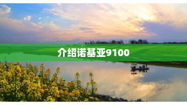介绍诺基亚9100 介绍诺基亚9100