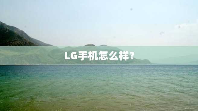 LG手机怎么样? LG手机怎么样?