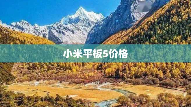 小米平板5价格 小米平板5价格
