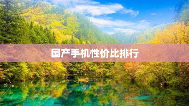 国产手机性价比排行 国产手机性价比排行