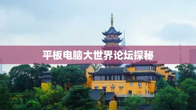 平板电脑大世界论坛探秘