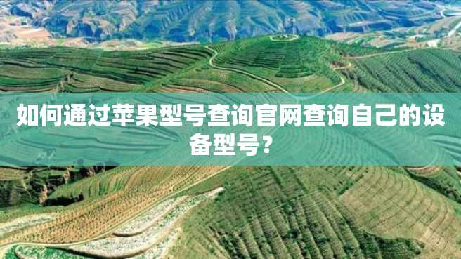如何通过苹果型号查询官网查询自己的设备型号? 如何通过苹果型号查询官网查询自己的设备型号?