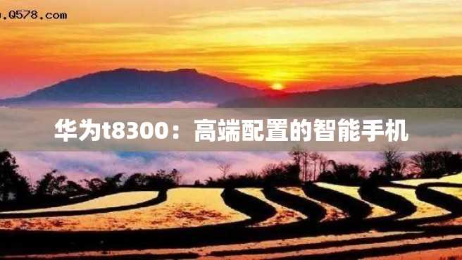 华为t8300:高端配置的智能手机 华为t8300:高端配置的智能手机