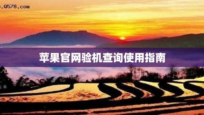 苹果官网验机查询使用指南 苹果官网验机查询使用指南